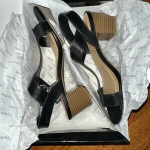 Alfani Black Block Strappy Sandals
